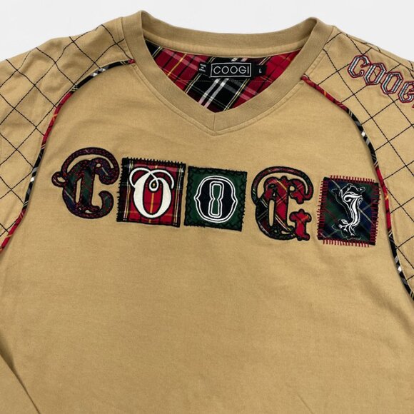 Coogi Australia Vintage 1990's Long Sleeve Rugby Polo Shirt Men's Large - Picture 2 of 11